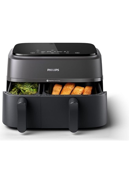 Çift Sepetli Airfryer 3000 Serisi, 2750W, 9l, Siyah fiyatları