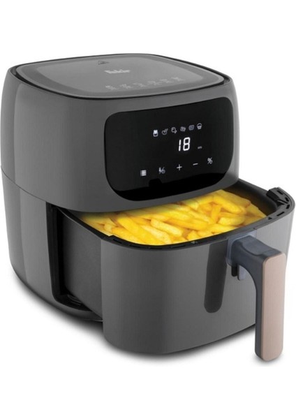 Gri Sıcak Hava Fritözü, Sağlıklı ve Pratik Yemekler Için Mükemmel Seçim