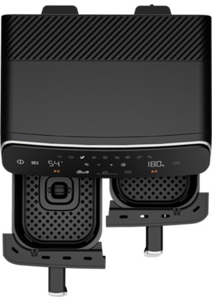 Çift Hazneli Az Yağlı Hava Fritözü, Siyah, Sağlıklı ve Pratik Pişirme Cihazı modelleri