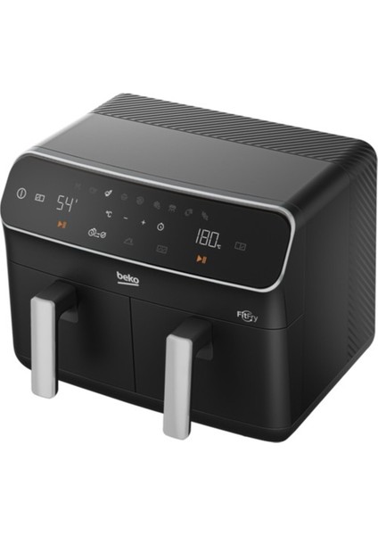 Çift Hazneli Az Yağlı Hava Fritözü, Siyah, Sağlıklı ve Pratik Pişirme Cihazı indirimleri