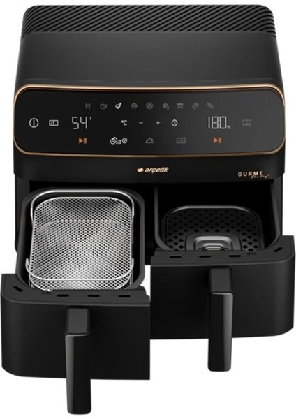 8.5 Lt Yağsız Fritöz Siyah, Sağlıklı ve Pratik Kullanım, Hızlı Pişirme