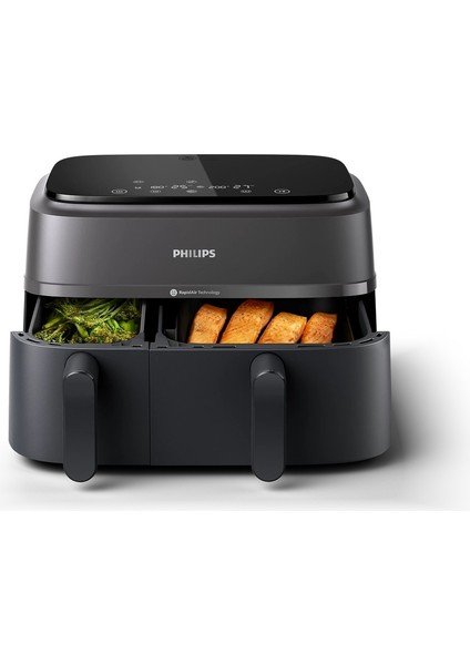 3000 Serisi Çift Sepetli Hava Fritözü Siyah, Pratik ve Sağlıklı Pişirme Keyfi fiyatları