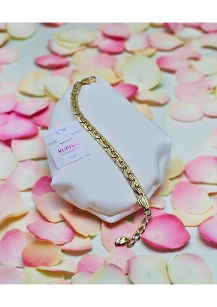 Melekcehobi Takı Xuping Altın Renk Kadın Zarif Tasarım Bileklik