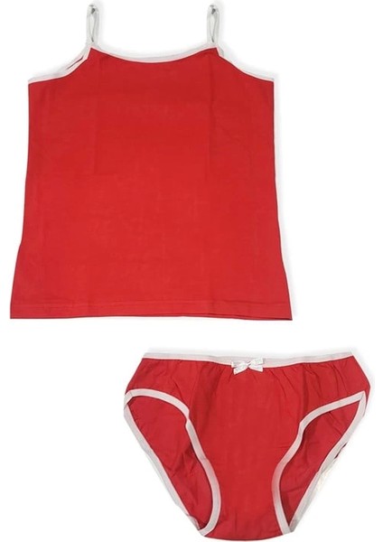 Kız Çocuk Askılı Atlet Takıkırmızı 2544