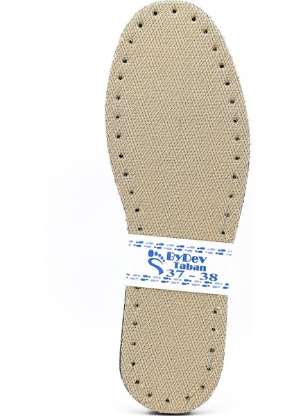 By Dev Renkli Kumaş & Eva & Keçe Taban Bej (37-38) - 1 Adet