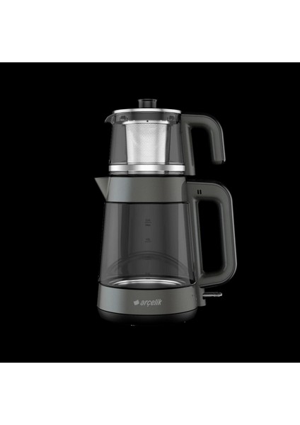 Gri Renkli Çay Makinesi, Hızlı ve Kolay Demleme Için Ideal