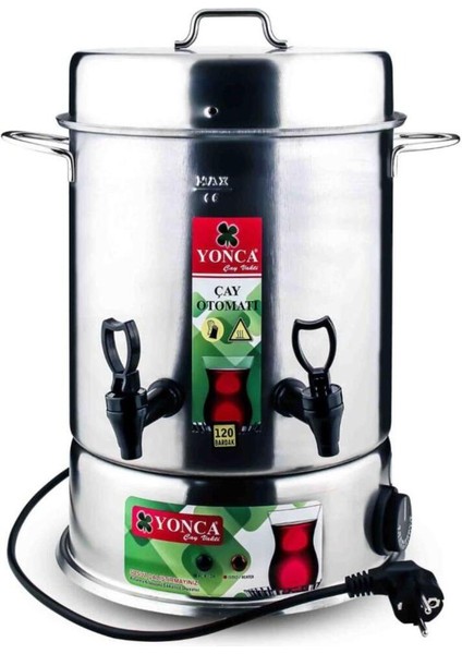 160 Bardak Kapasiteli Elektrikli Çay Semaveri, Gri Renk