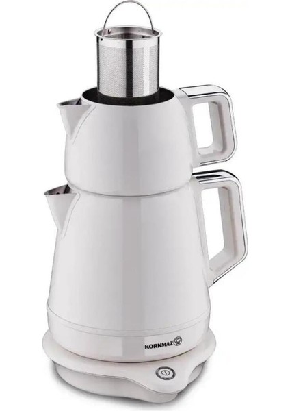 A332-05 Demiks Elektrikli Çaydanlık, Vanilya ve Krom Renk Seçenekleri modelleri