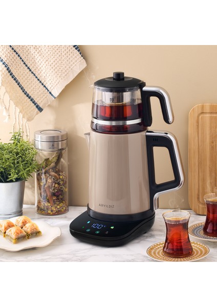 Renkli ve Şık Çay Makinesi, Estetik Tasarım, Kolay Kullanım