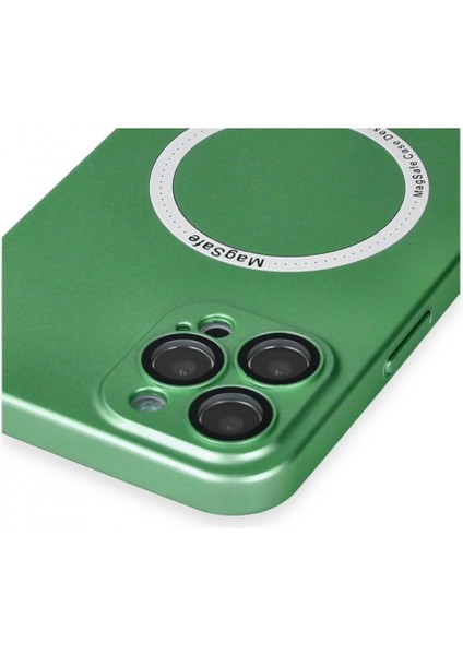 iPhone 12 Pro Kılıf Jack Magneticsafe Lens Silikon - Yeşil fırsatları