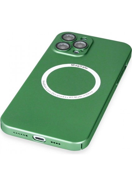 iPhone 12 Pro Kılıf Jack Magneticsafe Lens Silikon - Yeşil indirimleri