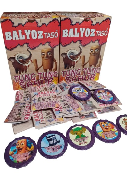 Tungtung Sahur Balyoz Taso 40 Adet | Mini Sürpriz Oyuncak Hediyesi ve Şeker Hediyesi