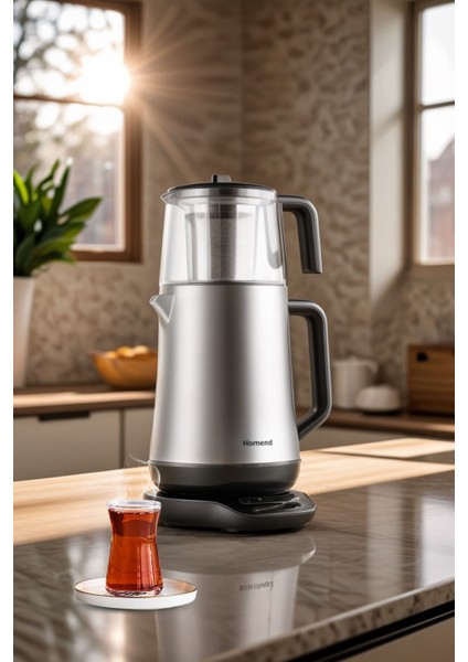 Şık Bordo Konuşan Çay Makinesi, Pratik ve Modern Tasarım fiyatları