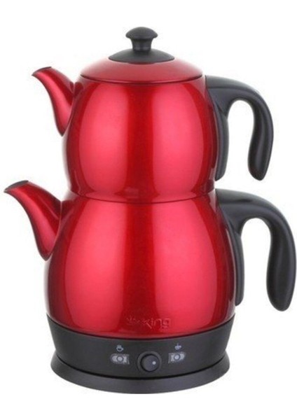 Kırmızı Renkli Çay Makinası, Pratik ve Şık Tasarım