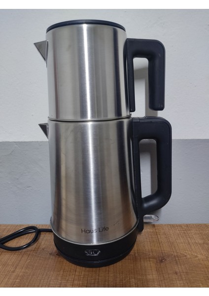 Gri Metal Çay Makinesi, Kullanışlı ve Şık Tasarım