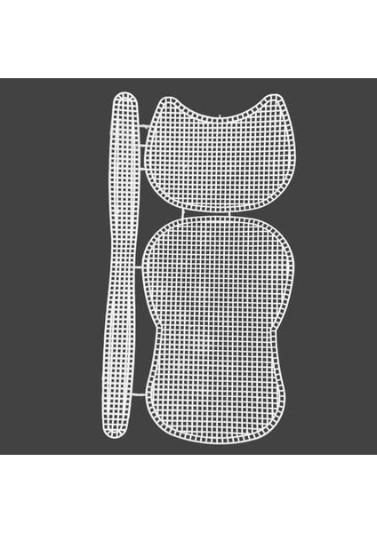 Plastik Çanta Kanvası Kedi Model [41CMX18.5CM] Beyaz - 1 Adet