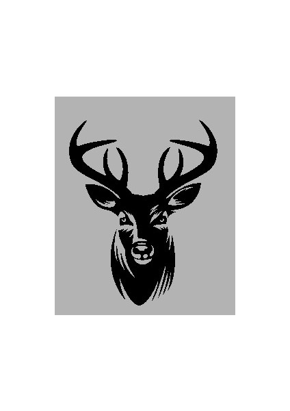 Ahşap Işleme Duvar Süsü- Ceylan Başı 15 cm x 18 cm