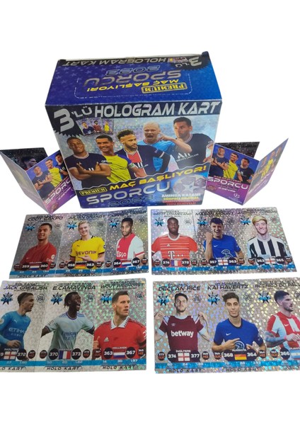 Sporcu Premium Maç Başlıyor 2023 Sezonu 10 Jelatin 30 Hologramlı Futbolcu Kartı fiyatları