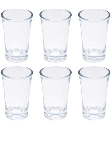 Kahve Yanı 6'lı Su Bardağı Tosca Shot ROYALEKS-TG-2022 fiyatları