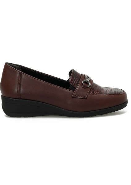 165041.Z5PR Bordo Kadın Loafer