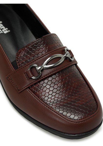165041.Z5PR Bordo Kadın Loafer