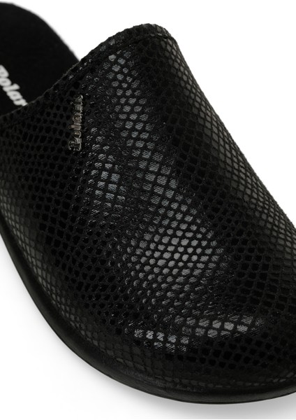 609014.Z5PR Siyah Kadın Ev Terliği