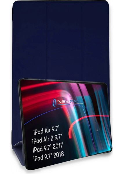 iPad 5 Air 9.7 Kılıf Tablet Smart Kılıf - Lacivert