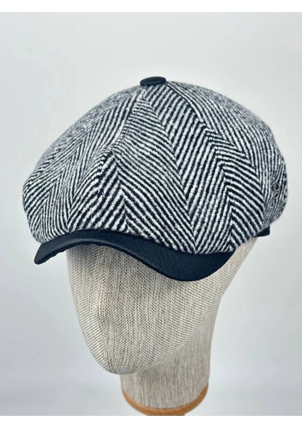 Kışlık Kaşe Kasket Şapka – Deri Siperlikli Modern Model modelleri