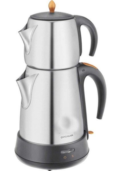 Gri Elektrikli Çelik Çay Makinesi, Hızlı ve Pratik Çay Demleme Cihazı fiyatları