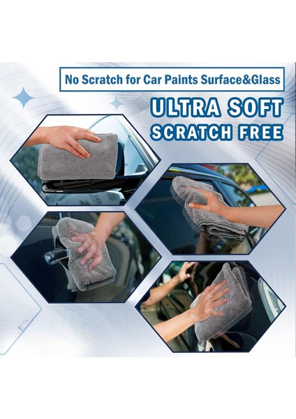 Mikrofiber Oto Kurulama Yıkama Havlusu 50X70 cm Araba Logolu Çift Taraflı Bez 440 Gsm fırsatları