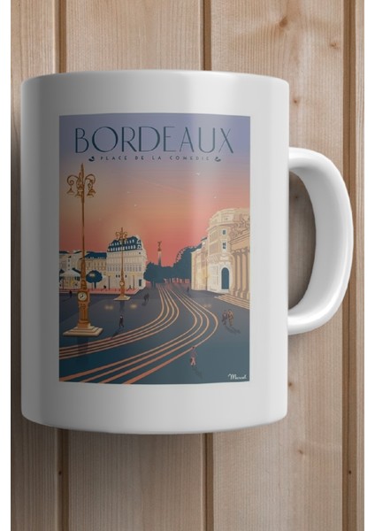 France- Bordeaux Baskılı Premium Kupa Bardak fiyatları