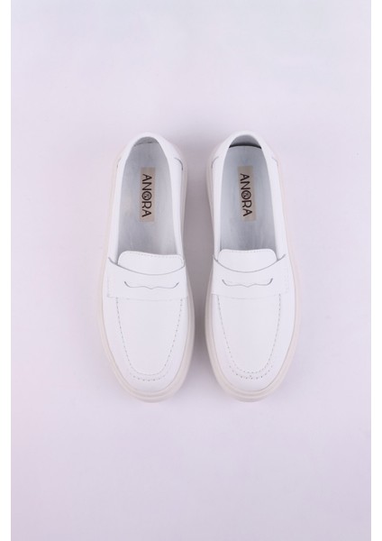 Hakiki Deri Kadın Loafer Ayakkabı 25KBLB2025 fırsatları