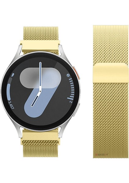 Galaxy Watch 6 / 5 / 4 Fe 40MM 44MM – Watch 6 Classic 43MM 47MM – Watch 5 Pro 45MM Uyumlu Manyetik Milanese Metal Hasır Kordon - Paslanmaz Çelik, Ayarlanabilir Manyetik Toka indirimleri