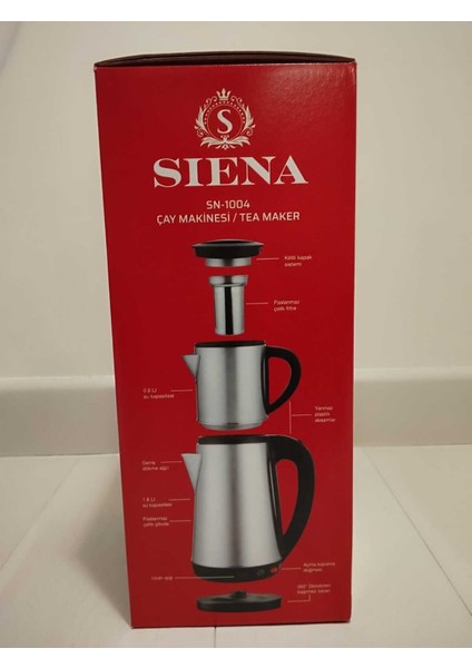 Gri Çelik Çay Makinesi, Dayanıklı ve Şık Tasarım modelleri