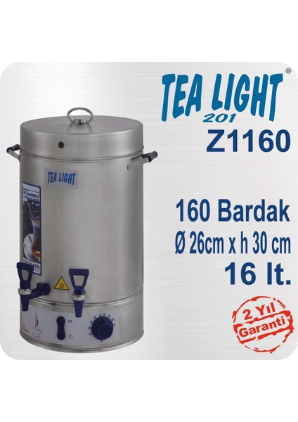 Gri Tealight Çay Makinesi, 160 Brd, 16 Lt, Yüksek Performans ve Şıklık Sunar modelleri