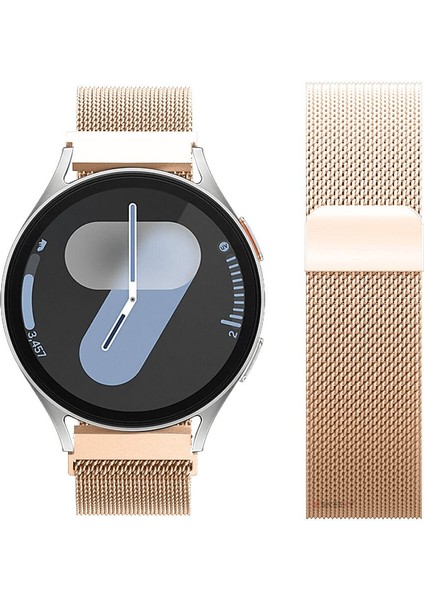 Galaxy Watch 6 / 5 / 4 Fe 40MM 44MM – Watch 6 Classic 43MM 47MM – Watch 5 Pro 45MM Uyumlu Manyetik Milanese Metal Hasır Kordon - Paslanmaz Çelik, Ayarlanabilir Manyetik Toka indirimleri