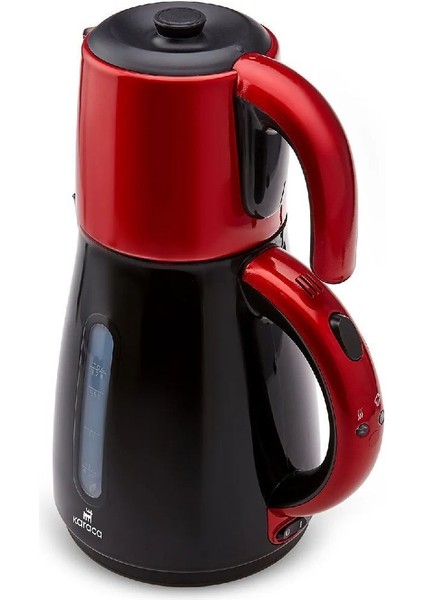 Çelik Demlikli 2'li Çay ve Su Isıtıcı, Kırmızı Renk modelleri