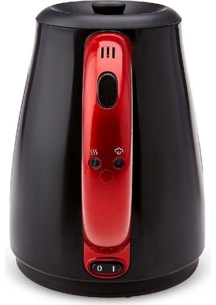 Çelik Demlikli 2'li Çay ve Su Isıtıcı, Kırmızı Renk indirimleri