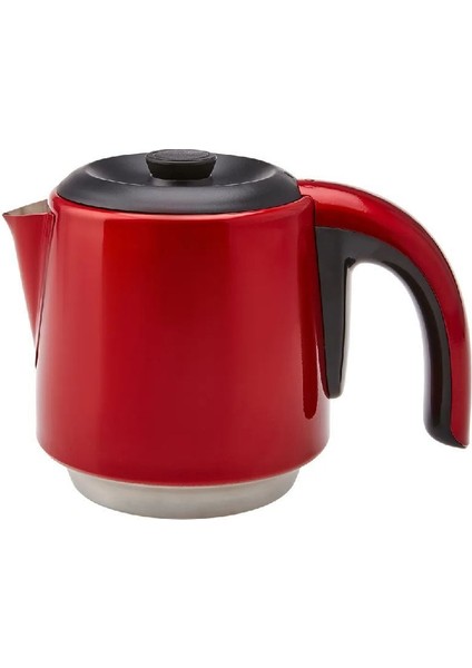 Çelik Demlikli 2'li Çay ve Su Isıtıcı, Kırmızı Renk