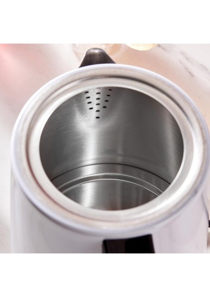 Paslanmaz Çelik Rosegold 2'li Çay ve Su Isıtıcı Seti