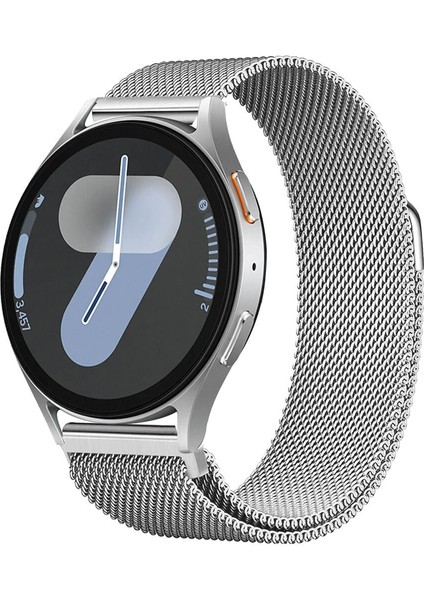 Galaxy Watch 6 / 5 / 4 Fe 40MM 44MM – Watch 6 Classic 43MM 47MM – Watch 5 Pro 45MM Uyumlu Manyetik Milanese Metal Hasır Kordon - Paslanmaz Çelik, Ayarlanabilir Manyetik Toka