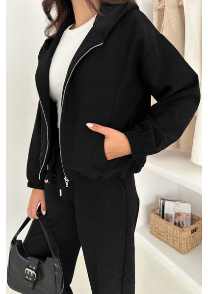 Kadın Fermuarlı Kadife Dokuma Takım – Sportif & Günlük Konfor modelleri