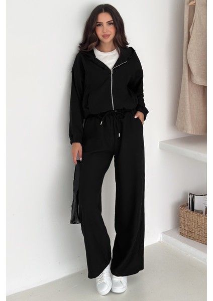 Kadın Fermuarlı Kadife Dokuma Takım – Sportif & Günlük Konfor indirimleri