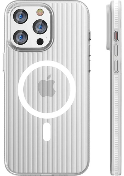Depomix Joko Iphone 14 Pro Max Line Magsafe Kapak - Beyaz
