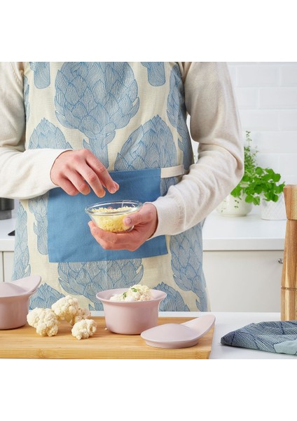 Fırın-Servis Kabı, Mat Açık Pembe, 15X13 Cm, 2 Adet, Kapaklı fırsatları