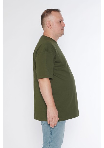 Erkek Bisiklet Yaka %100 Pamuk Oversize T-Shirt indirimleri