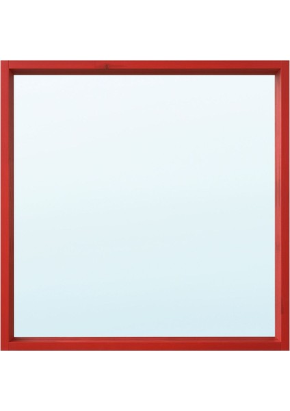 Duvar Aynası, Kırmızı, 75X75 cm