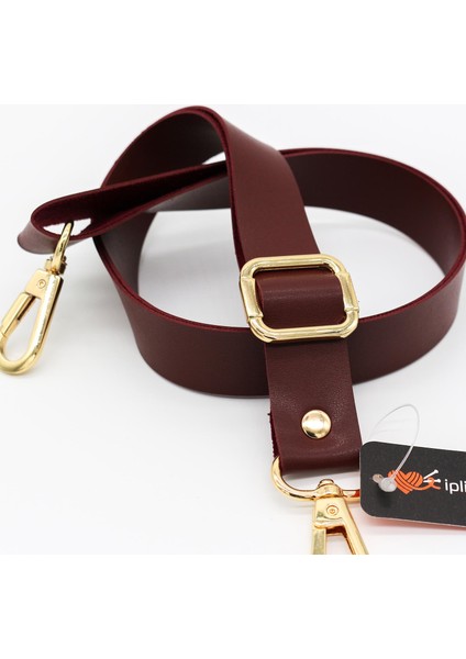 Ayarlanabilir Deri Çapraz Çanta Askısı [ 2.5cm & 72CM ] Bordo - 1 Adet fiyatları