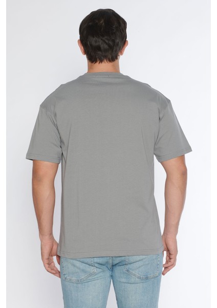 Erkek Bisiklet Yaka %100 Pamuk Oversize T-Shirt modelleri