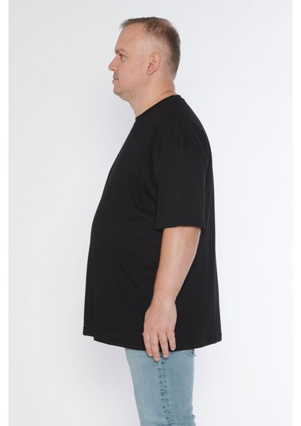 Erkek Bisiklet Yaka %100 Pamuk Oversize T-Shirt indirimleri